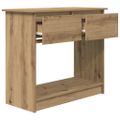 vidaXL konzolový stolík so zásuvkami dub artisan 85,5x38,5x74,5 cm