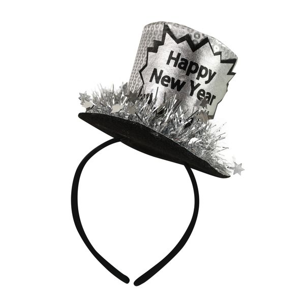 Čelenka s mini klobúkom Happy New Year