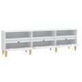 vidaXL TV skrinka biela 150x30x44,5 cm spracované drevo