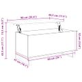 vidaXL Konferenčný stolík dub artisan 90x44,5x45 cm kompozitné drevo