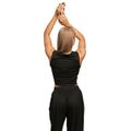 Dámsky top Cropped Breeze Black - BeastPink, veľkosť XL