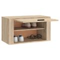 vidaXL Nástenný botník dub sonoma 70x35x38 cm spracované drevo