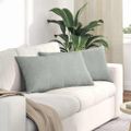 vidaXL Vankúše na pohovku 2 pcs Svetlosivá 80 x 40 cm