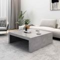 vidaXL Konferenčný stolík, betónovo sivý 100x100x35cm kompozitné drevo