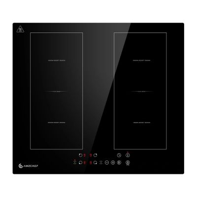Indukčná varná doska AMZCHEF CE-FS-I72S-FFDD06, 4 varné zóny