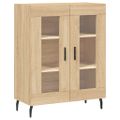 vidaXL Vysoká skrinka dub sonoma 69,5x34x180 cm spracované drevo