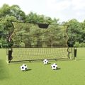vidaXL Futbalová odrazová sieť čierno-žltá 183x85x120 cm polyester