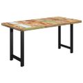 vidaXL Jedálenský stôl, nohy v tvare H 180x90x77 cm, recyklovaný masív