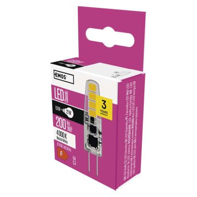 LED žiarovka Classic JC / G4 / 1,9 W (21 W) / 200 lm / neutrálna biela