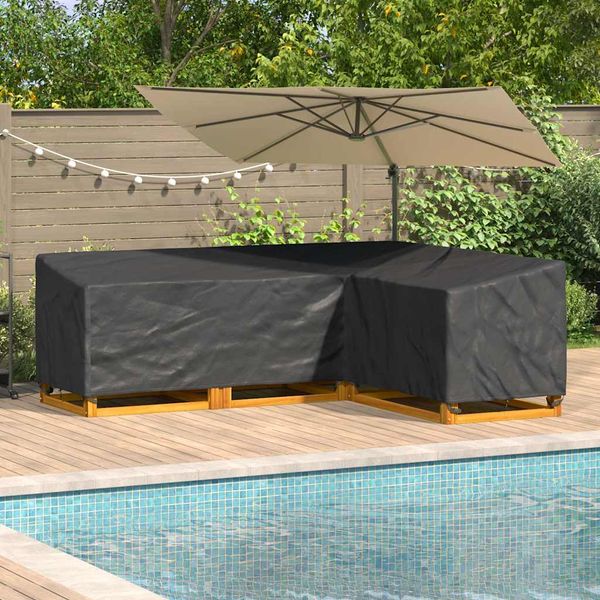 vidaXL Obal na nábytok 260 x 210 x 80 cm 600D Oxford tkanina Tvar L