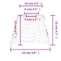 vidaXL Tienidlo na stropnú lampu biele Ø15x12 cm prútené