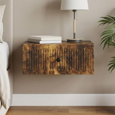 vidaXL Nočný stolík Dymový dub 49 x 34,5 x 20 cm Kompozitné drevo
