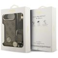 Puzdro Guess 4G Strass Logo & Big Strap Metal Buttons MagSafe pre iPhone Air hnedá