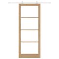 vidaXL Posuvné dvere ORKDAL 93 x 232 cm Prírodná