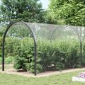 vidaXL Priehľadná plachta s okami 5x12 m PVC