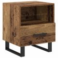 vidaXL Nočný stolík Staré drevo 40 x 35 x 47,5 cm Kompozitné drevo