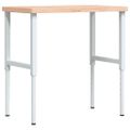 vidaXL Pracovný stôl 100x60x(73-99,5) cm bukový masív obdĺžnikový