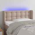 VidaXL Čelo postele kapučínové 83x16x78/88 cm umelá koža