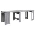 vidaXL Jedálenský stôl 240 x 85 x 75 cm Kompozitné drevo Sivý Sonoma