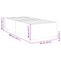 vidaXL Rám postele bez matraca krémová 90x200 cm Látka