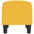 vidaXL Lavička bledožltá 70x35x41 cm látka