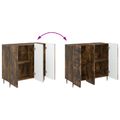 vidaXL Servírovacia skriňa Dymový dub 89 x 34,5 x 82 cm