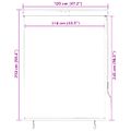 vidaXL Vonkajšia zatemňovacia roleta 120x250 cm antracitová