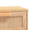 vidaXL Konferenčný stolík hnedý 80x40x30 cm spracov. drevo a borovica