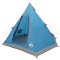 vidaXL 3 osoba Modrá 185T Polyester s PU náterom