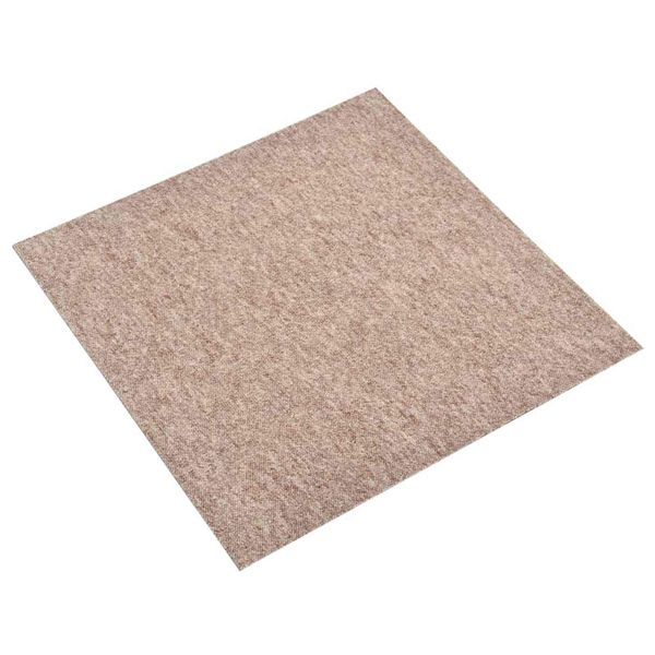 vidaXL Koberec 20 pcs Béžová 50 x 50 cm 100% polypropylén