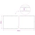 vidaXL Záclona na balkónové súkromie 150 x 700 cm Textil s PU povlakom