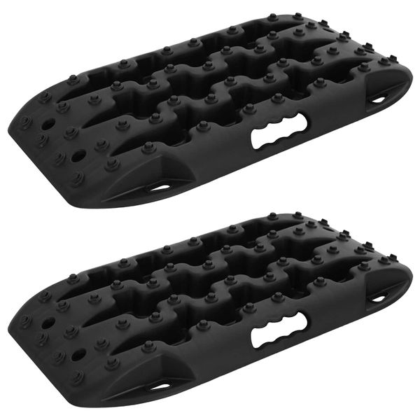 vidaXL Záchranná doska 2 ks Čierna 57,5x30,5x5,5 cm Reinforced Nylon