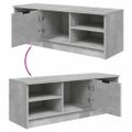 vidaXL TV stolík betónovo sivý 102x35,5x36,5 cm spracované drevo