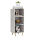 vidaXL Komoda betónovo sivá 34,5x32,5x90 cm spracované drevo