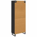 vidaXL Highboard 2 ks Čierny dub 69,5 x 34 x 180 cm