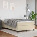 vidaXL Boxspring posteľ s matracom krémová 120x200 cm umelá koža