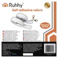 Suchý zip samolepící Ruhhy 25999 5m x 2,5cm biely