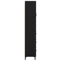 vidaXL Highboard Čierny dub 69,5 x 34 x 180 cm Kompozitné drevo