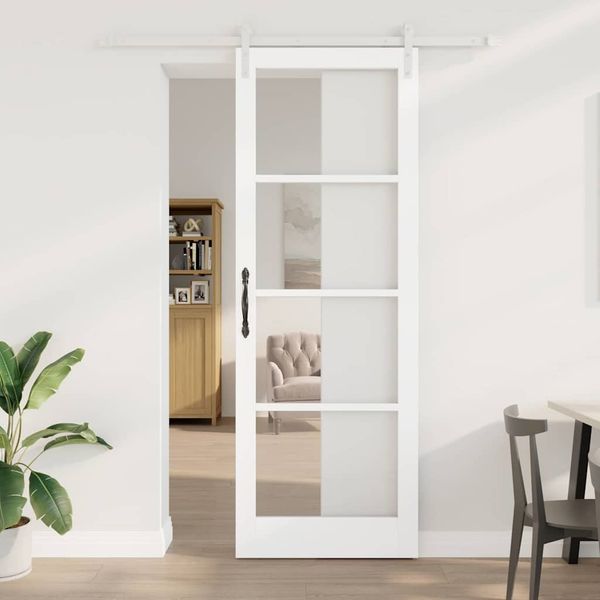 vidaXL Posuvné dvere ORKDAL Biela 83 x 232 cm