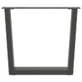 vidaXL Nohy konferenčného stolíka v tvare V, 2 ks, antracitové, 60 x (42-43,3) cm, oceľ