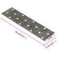 vidaXL Dierované plechy 60 ks 2 mm 160x40 mm pozinkovaná oceľ