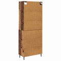 vidaXL Highboard 2 ks Staré drevo 69,5 x 32,5 x 180 cm