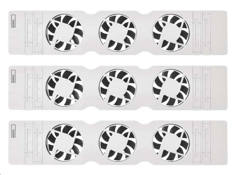 Ventilátor EMOS P56PR3 pod radiátor TRIO, biely