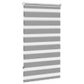 vidaXL Zebrová roleta 70,9x120 cm Šírka látky 66,7 cm sivá