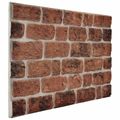 vidaXL Nástenné panely 10 ks 100 x 50 cm Hnedá tehlová EPS pena