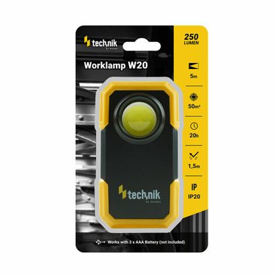 Technik MT-W20 Work-lamp svietidlo, spona, magnetická základňa, COB LED