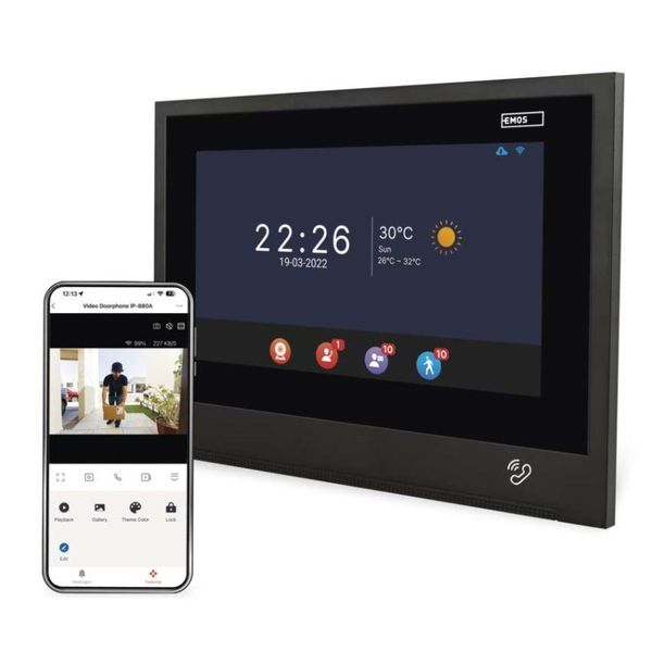 Dodatočný monitor GoSmart IP880B 2WIRE pre domácu video vrátnikovú súpravu IP880A 2WIRE