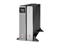 UPS (na montáž do regálu) (vysoká hustota) - AC 220/230 V - 1350 watt - 1500 VA - lítium-iónová - RS-232, USB, Ethernet - výstupné konektory: 8 - 4U - 1,83 m kábel - čierna so strieborným predným rámom - s APC UPS Network Management Card