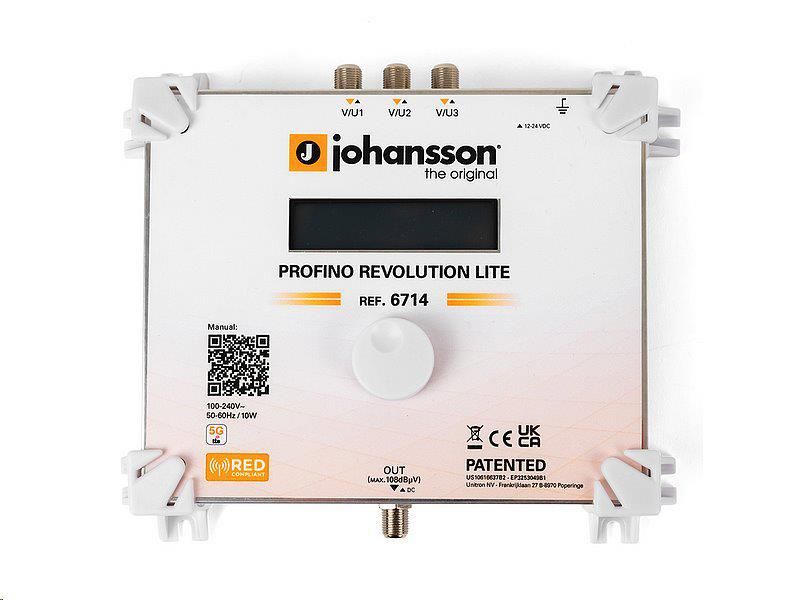 Anténny zosilňovač programovateľný JOHANSSON 6714 Profino Revolution Lite