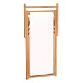vidaXL Kreslo na terasu, tíkové drevo 56x105x96 cm, krémové